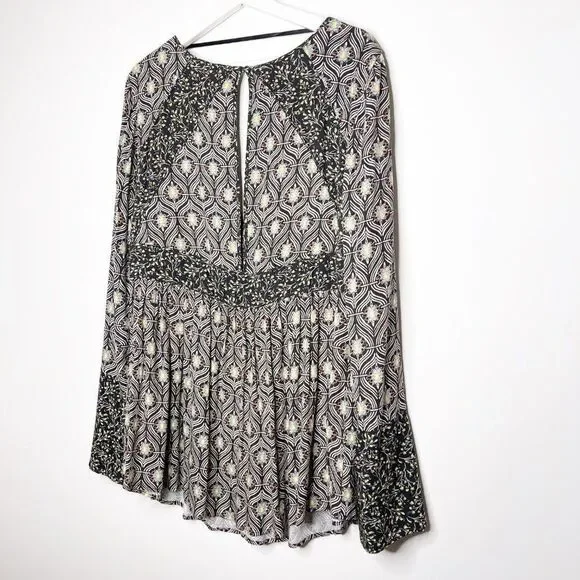 FREE PEOPLE Rolling Hills Bell Sleeve Tunic Top  - Picture 11 of 11
